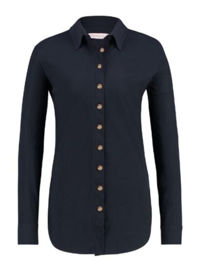 Studio Anneloes Poppy suede blouse 05211 black