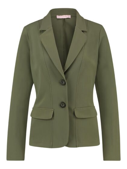 Studio Anneloes Bright bonded blazer army