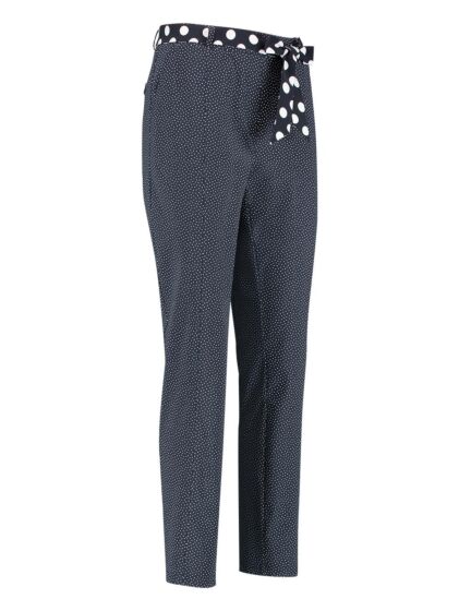 Studio Anneloes Dean small dot trousers dark bleu/