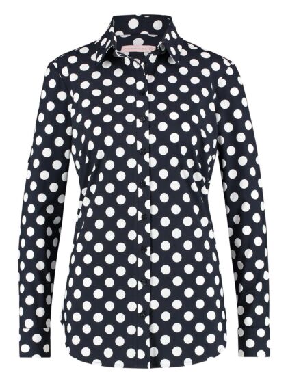 Studio Anneloes Poppy dot blouse darkblue / offwhi