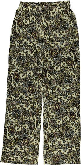 Geisha Pants AOP 11152 brown/yellow