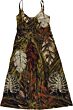Dress long spaghetti AOP