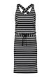 Studio Anneloes Cloud viscose stripe dress dark bl