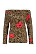 Studio Anneloes Dolly leo flower shirt camel/black