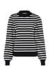 Studio Anneloes Luna stripe pullover darkblue/offw