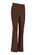 Studio Anneloes Eve bonded flair trousers chestnut