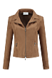 Helena Hart Zipper Suedine camel