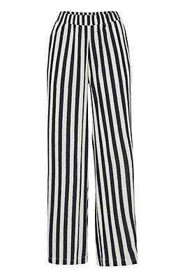 Ichi broek Marrakech navy stripe