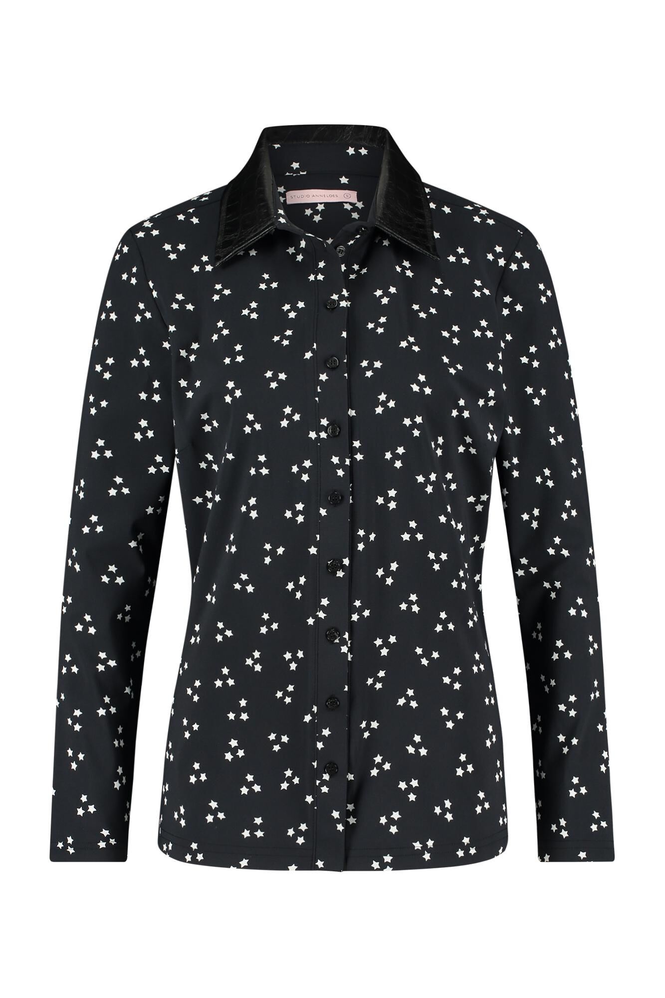 Studio Anneloes Poppy star shirt black ivory online kopen bij