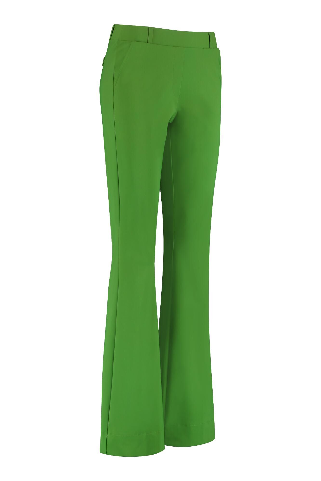 Studio Anneloes Flair bonded trousers grass green online kopen bij Fier Mode. 07254 7100 grass gre