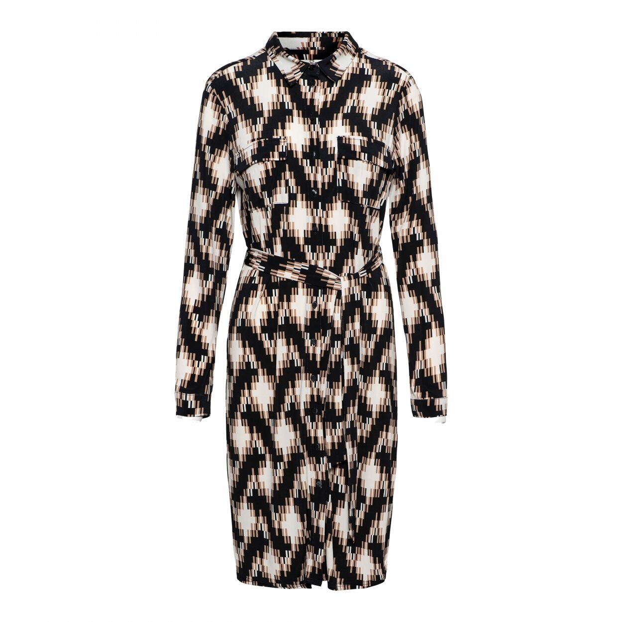 Co Woman dress Lotte graphic a black online kopen bij Fier Mode. DR175 99050 A Black