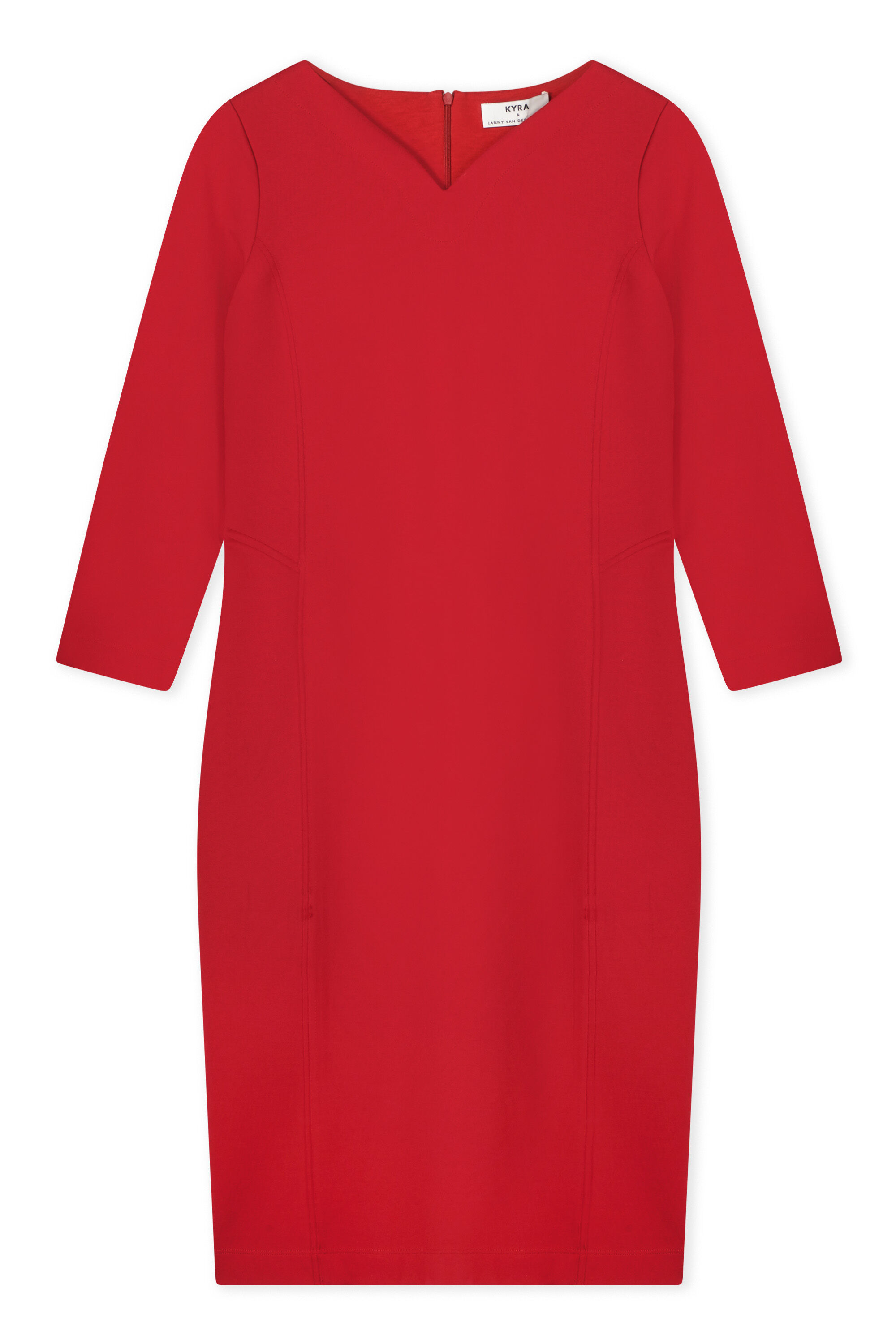 Kyra jurk Ariana suedine dress amarene red online kopen bij Fier