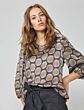 Summum Top puff sleeves 2s2585 walnut