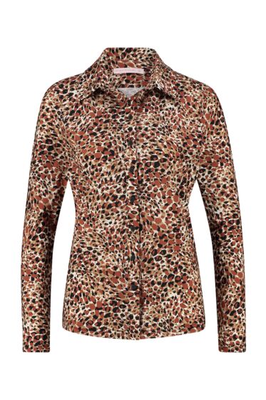 Studio Anneloes - poppy animal shirt black/brique