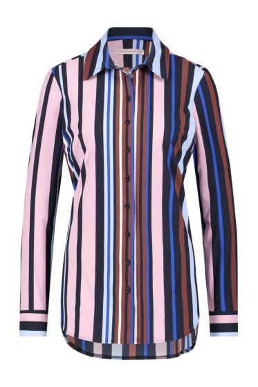 Studio Anneloes Poppy stripe blouse darkbleu/skybk