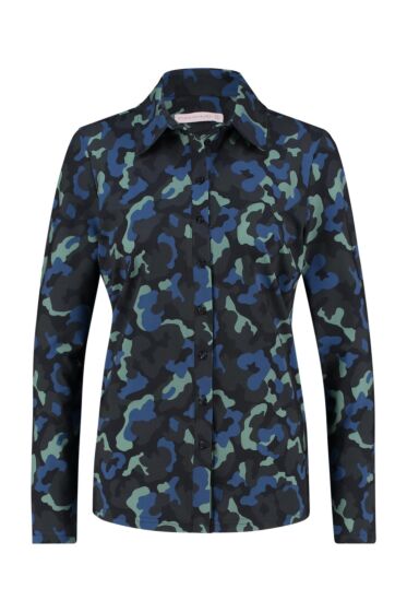 Studio Anneloes Poppy camo shirt darkblue/meadow g