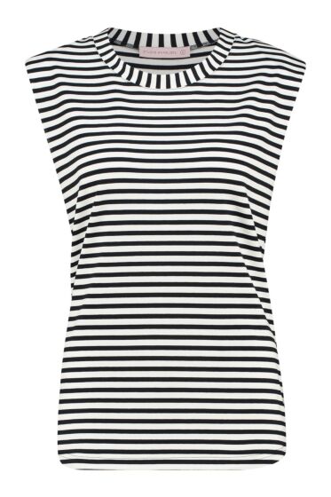 Studio Anneloes - Pien viscose T-shirt navy/white