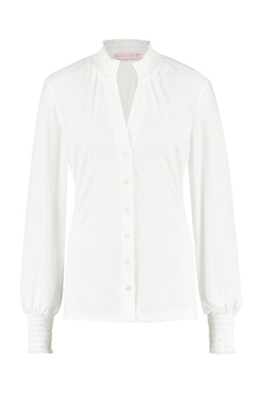 Studio Anneloes - Fiene smoq blouse offwhite