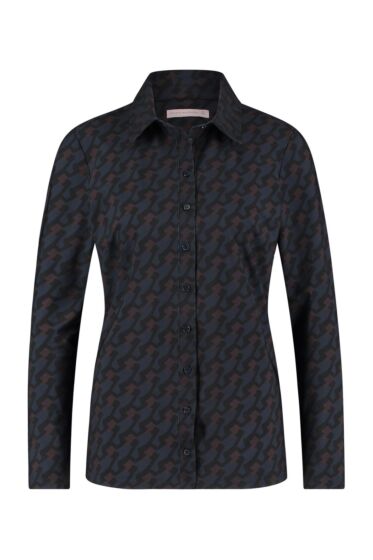 Studio Anneloes Poppy retro shirt dark blue / bla 