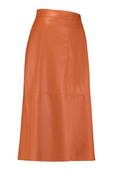 Studio Anneloes Maxime faux leather skirt abricot