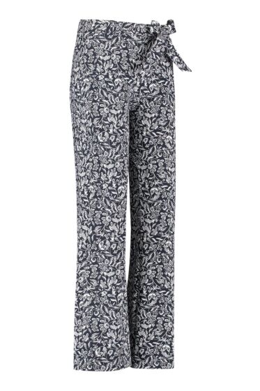 Studio Anneloes Marilyn floral trousers darkbleu/o