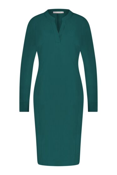 Studio Anneloes Simplicity LS dress dark green