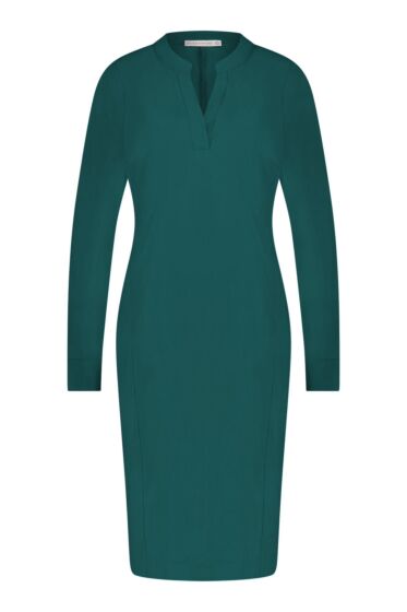 Studio Anneloes Simplicity LS dress dark green