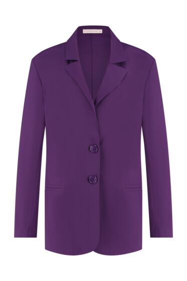 Studio Anneloes Sofia bonded blazer plum