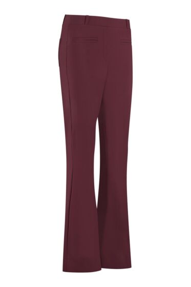 Studio Anneloes Saar bonded flair trousers bordo