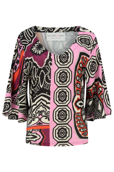 Helena Hart top Kimo print patch