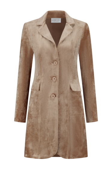 Helena Hart blazer Velours lang latte 