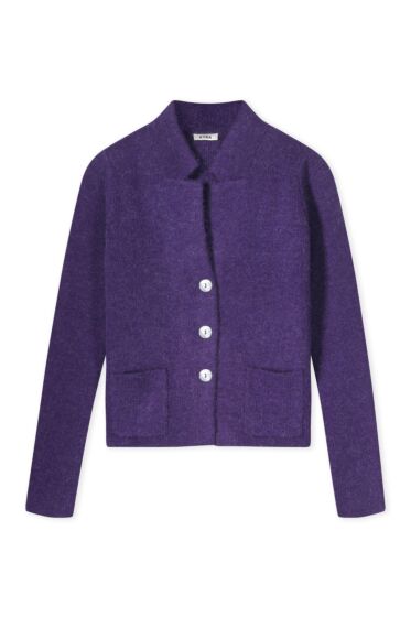Kyra Kitty cardigan deep purple
