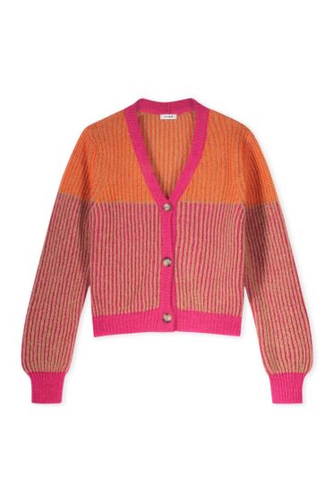 Kyra cardigan Perdita fluo pink