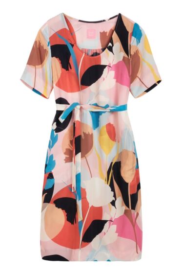 Kyra & Ko dress cupro graphic flower