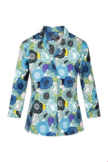 Zilch blouse col15.028r  flowerfiel porcelain