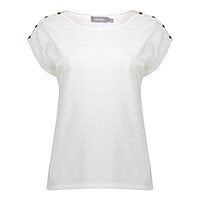 Geisha Top ajour 12103 vintage offwhite