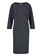 Studio Anneloes Flex stripe dress darkblue/off whi