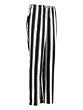 L.O.E.S. Suzy stripe pants offwhite/black