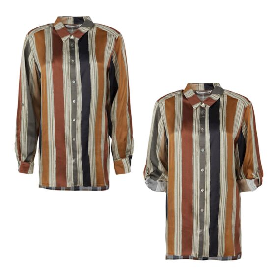 Summum Blouse printed stripe 2s2581 multicolour