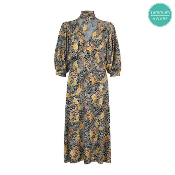 Summum Dress colourful 5s 1246 bright ochre