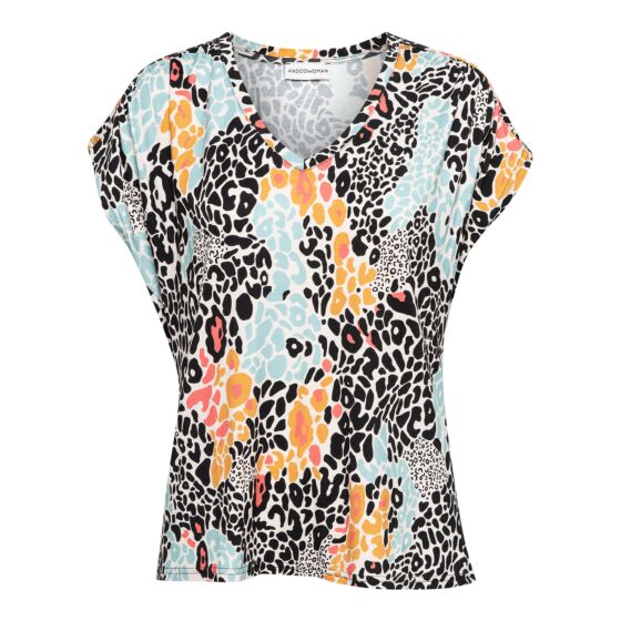 &Co Woman Vivian top leopard-b