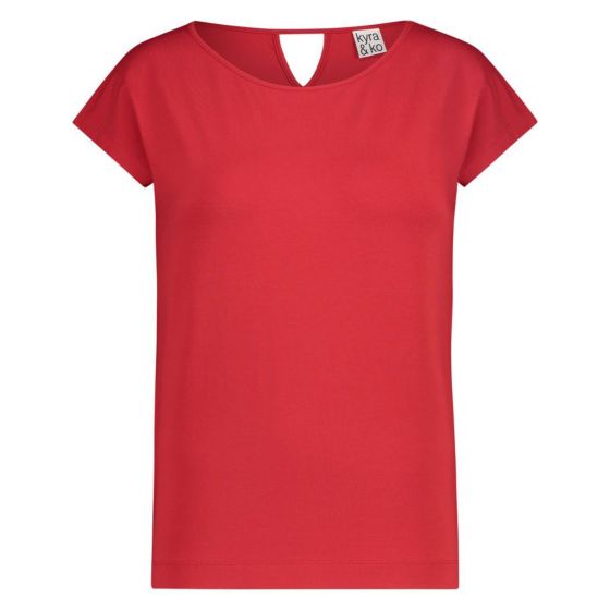 Kyra & Ko T-shirt off shoulder Dedina Burnt red