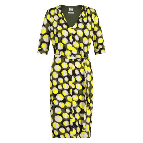 Kyra & Ko dress Rianne dot print green moss