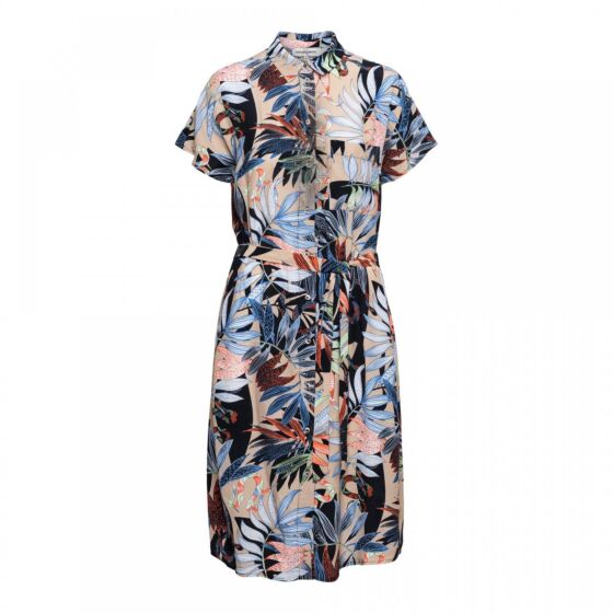 &Co Woman dress AURORA LEAF sand