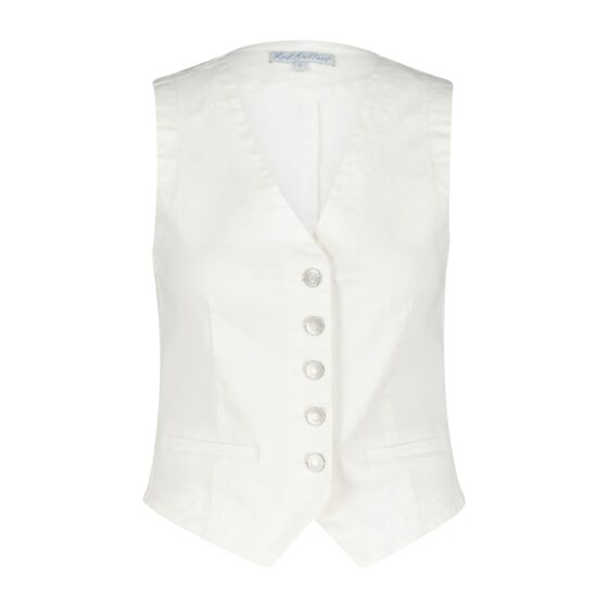 Red Button gilet Waist coat 4179-offwhite