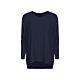 Oversized sweater basic knit navy