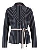 Studio Anneloes Tesk stripe blazer dark blue/offwh