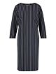 Studio Anneloes Flex stripe dress darkblue/off whi