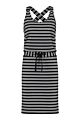Studio Anneloes Cloud viscose stripe dress dark bl