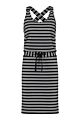 Studio Anneloes Cloud viscose stripe dress dark bl